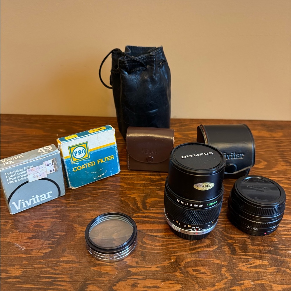 Olympus Black Lens Set with Accessories
